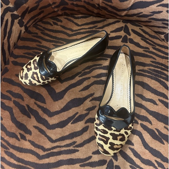 Charlotte Olympia bisoux patent leather and pony skin flats - Picture 5 of 16